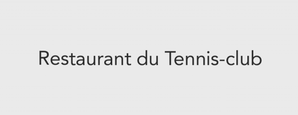 Restaurant du Tennis-club